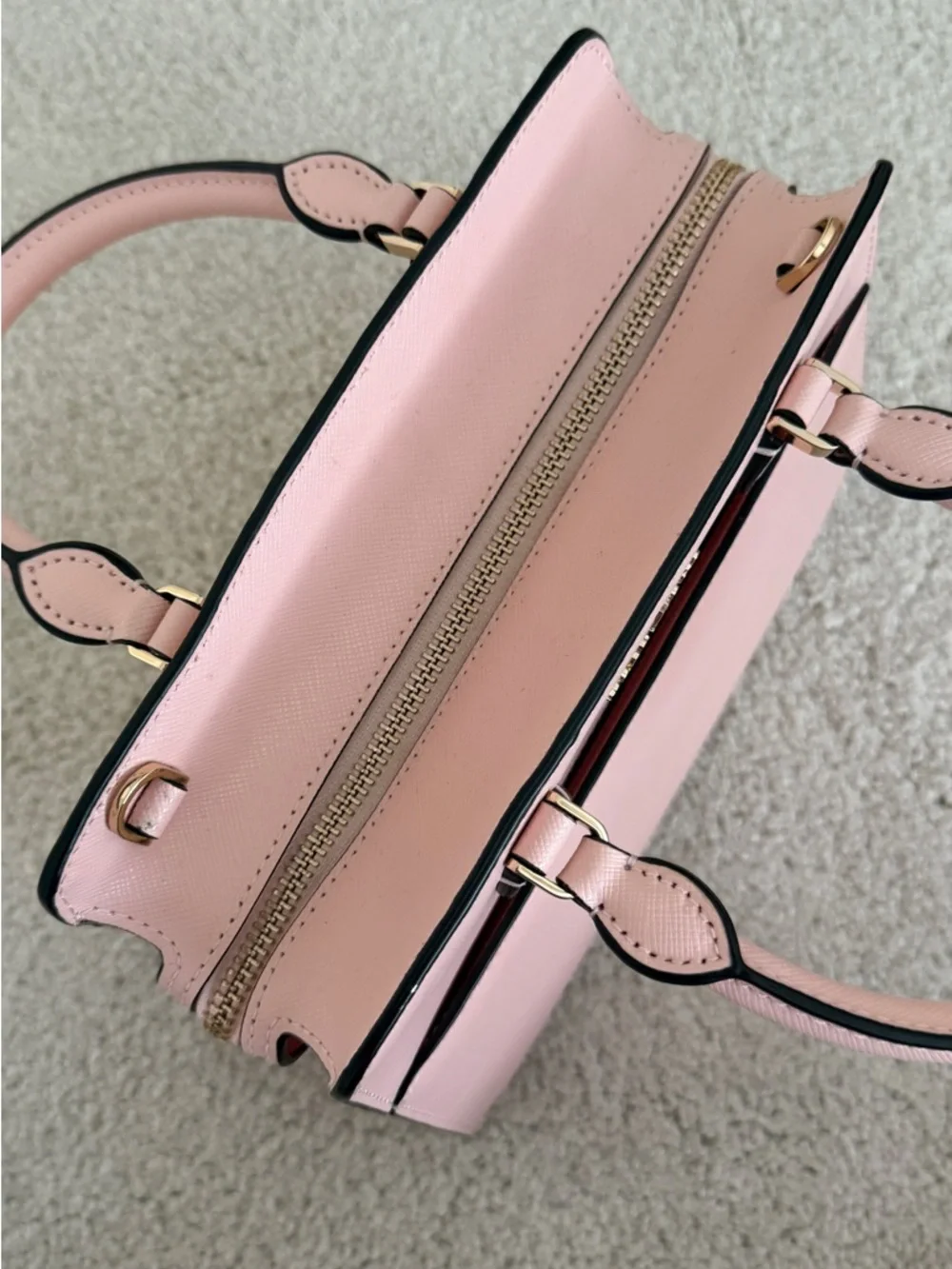 kate spade Pink Saffiano Leather Satchel with Gold Hardware - Picture 2 of 7